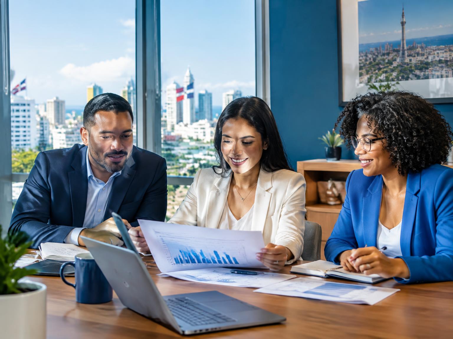 Equipo de ASC revisando estados financieros